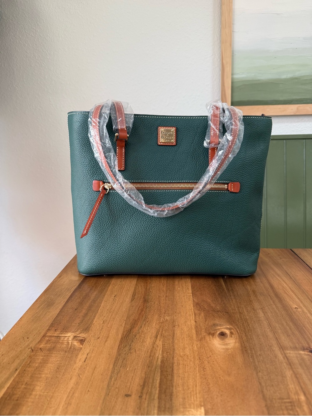 Dooney and Bourke New with Tags Large Shopper Tote in Forest Green